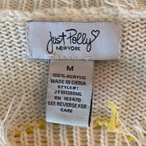 Just Polly New York SMILING sweater - Picture 3 of 7